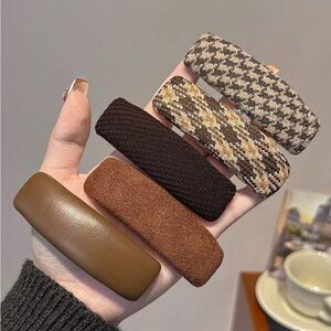 Set of 5 Oversized Hair Clips